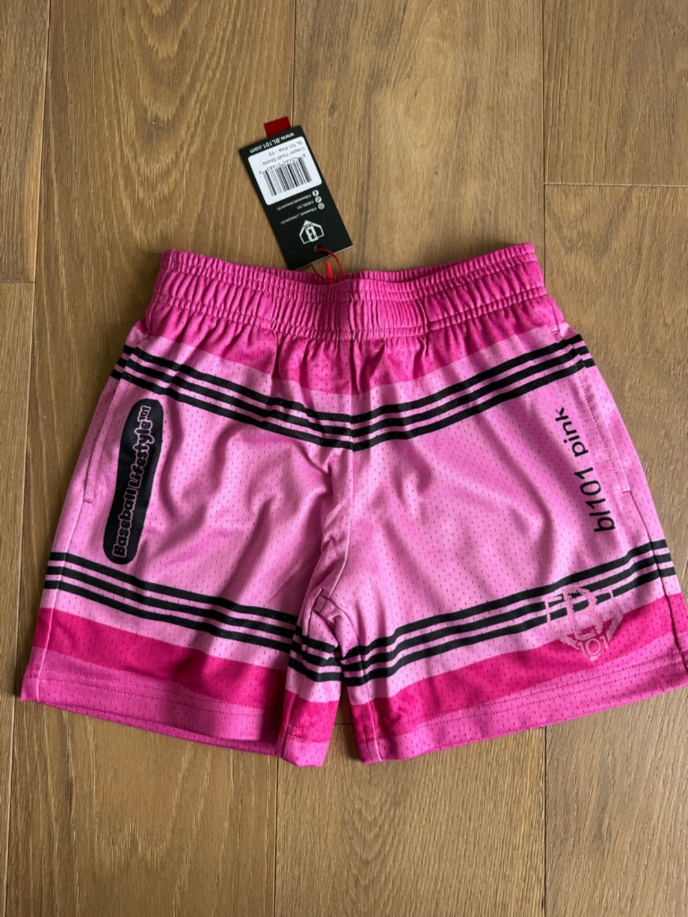 Baseball Lifestyle 101 - Crayon Shorts Pink - Youth  - NEW WITH TAGS